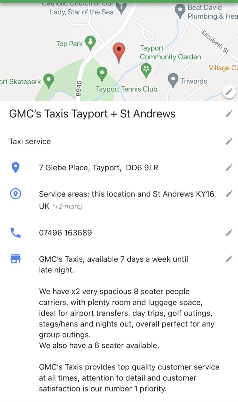 InvestFife GMC’s Taxis Your Reliable Transportation Partner in Fife