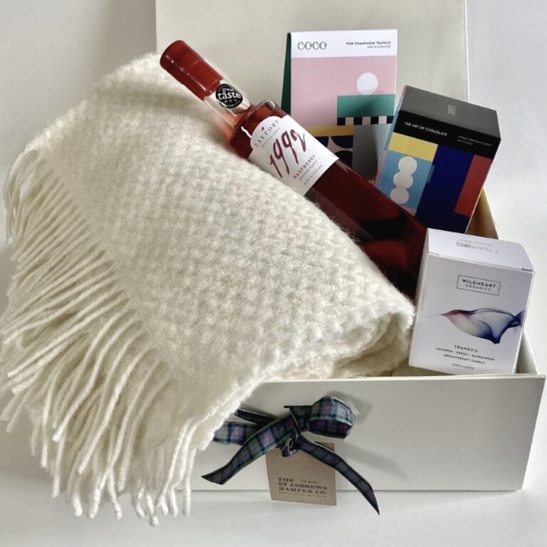 The St Andrews Hamper Company Bespoke Hygge Hamper Cream 768x768