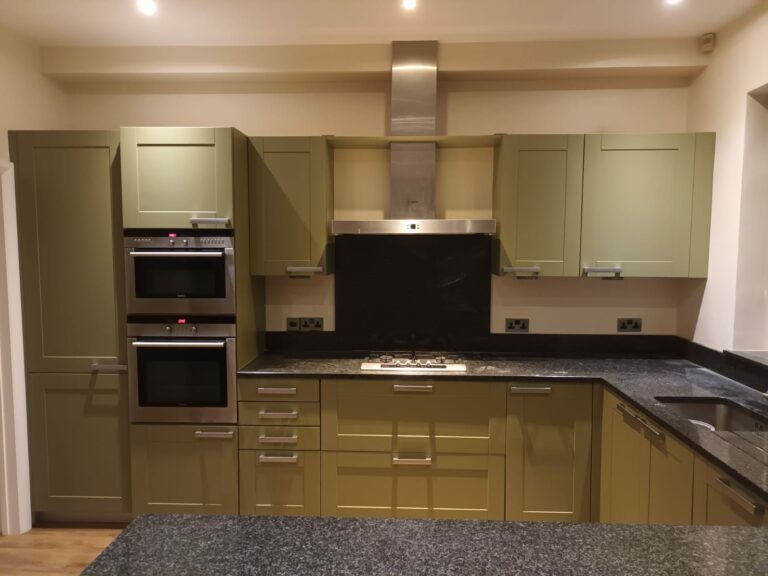 Kitchen Resprayed In Farrow and Ball  768x576