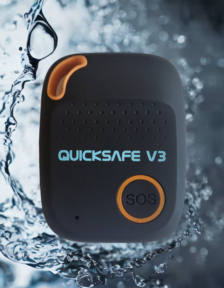 Man down alarm Quicksafe V3 Device. Man down alarm Quicksafe V3 Device.